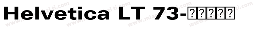 Helvetica LT 73字体转换